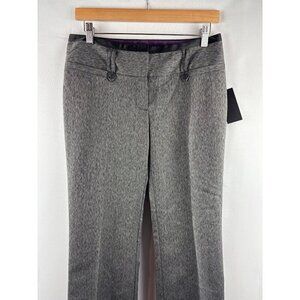Stooshy Womens Herringbone Gray Dress Pants Size 5 Polyester/Rayon/Spandex